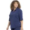 Cherokee Infinity Women Scrubs Top Polo CK872A(Navy)