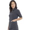 Cherokee Infinity Women Scrubs Top Polo CK872A(Pewter)