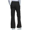 Cherokee Scrub Set for Women with Our Modern Classic fit V-Neck Top 4727 and Mid Rise Pull-On Cargo Pant 4005(Black)