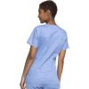 Cherokee Scrub Set for Women with Our Modern Classic fit V-Neck Top 4727 and Mid Rise Pull-On Cargo Pant 4005(Ciel)
