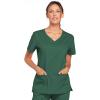 Cherokee Scrub Set for Women with Our Modern Classic fit V-Neck Top 4727 and Mid Rise Pull-On Cargo Pant 4005(Hunter Green)