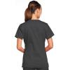 Cherokee Scrub Set for Women with Our Modern Classic fit V-Neck Top 4727 and Mid Rise Pull-On Cargo Pant 4005(Pewter)