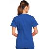Cherokee Scrub Set for Women with Our Modern Classic fit V-Neck Top 4727 and Mid Rise Pull-On Cargo Pant 4005(Royal)