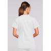 Cherokee Scrub Set for Women with Our Modern Classic fit V-Neck Top 4727 and Mid Rise Pull-On Cargo Pant 4005(White)