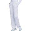Cherokee Scrub Set for Women with Our Modern Classic fit V-Neck Top 4727 and Mid Rise Pull-On Cargo Pant 4005(White)