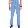 Cherokee Infinity Men Scrub Pants, 6 Pockets, Tapered Leg with Zip Fly Front and Inside Functional Drawstring Cargo – CK200A(Ciel)