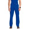 Cherokee Infinity Men Scrub Pants, 6 Pockets, Tapered Leg with Zip Fly Front and Inside Functional Drawstring Cargo – CK200A(Galaxy Blue)