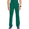 Cherokee Infinity Men Scrub Pants, 6 Pockets, Tapered Leg with Zip Fly Front and Inside Functional Drawstring Cargo – CK200A(Hunter Green)