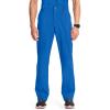 Cherokee Infinity Men Scrub Pants, 6 Pockets, Tapered Leg with Zip Fly Front and Inside Functional Drawstring Cargo – CK200A(Royal)