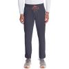 Cherokee Infinity Mens Drawstring Straight Leg Scrub Pants Mid Rise Zip Fly, 6 Pockets, Rib-Knit Waistband – IN200A(Pewter)