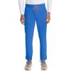 Cherokee Infinity Mens Drawstring Straight Leg Scrub Pants Mid Rise Zip Fly, 6 Pockets, Rib-Knit Waistband – IN200A(Royal)