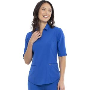 Cherokee Infinity Women Scrubs Top Polo CK872A(Royal)