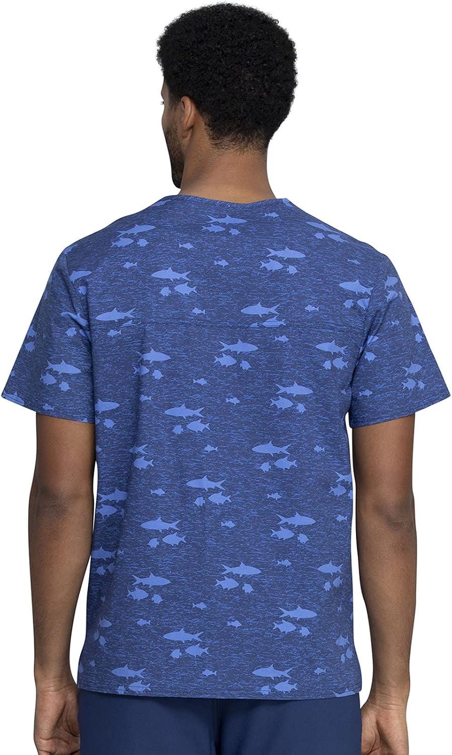 imageCherokee Prints Men Scrubs Top VNeck Print CK692Stay in School