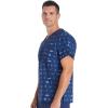 Cherokee Prints Men Scrubs Top V-Neck Print CK692(Gone Fishin’)