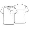 Cherokee Prints Men Scrubs Top V-Neck Print CK692(Need My Space)