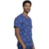 Cherokee Prints Men Scrubs Top V-Neck Print CK692(Stay in School)