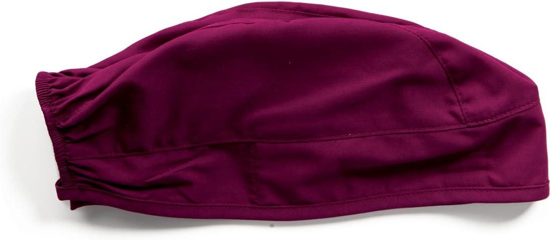 imageCherokee Men and Women Scrub Cap with Adjustable Elastic TieBack Lightweight Breathable NoSlip Unisex Surgical Cap 2506Wine 2 Pack