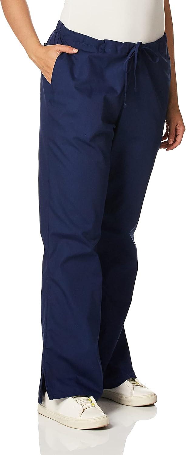 imageCherokee Scrub Pants for Women Drawstring Waist with Flare Leg 3 Pockets Fade Resistant Durable amp Easy Care Fabric 4101