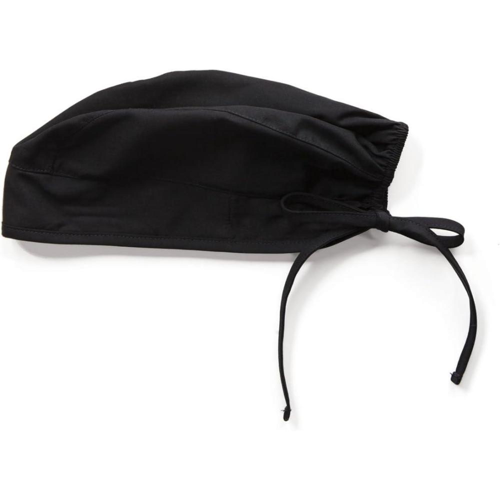 imageCherokee Men and Women Scrub Cap with Adjustable Elastic TieBack Lightweight Breathable NoSlip Unisex Surgical Cap 2506Black