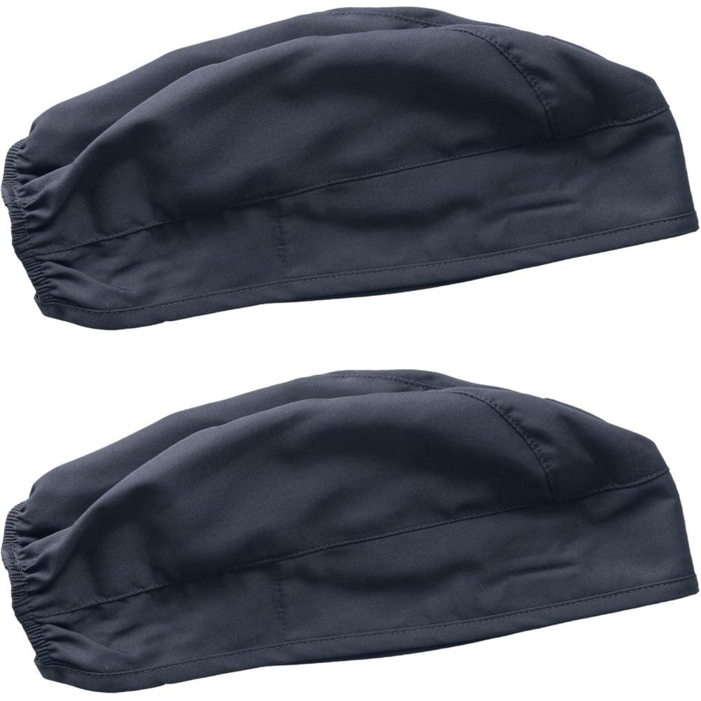 imageCherokee Men and Women Scrub Cap with Adjustable Elastic TieBack Lightweight Breathable NoSlip Unisex Surgical Cap 2506Pewter 2 Pack