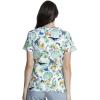 Cherokee Prints Women Scrubs Top V-Neck Print CK616(Earth Day)