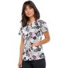Cherokee Prints Women Scrubs Top V-Neck Print CK616(Paisley Love)