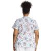 Cherokee Prints Women Scrubs Top V-Neck Print CK616(Paws for a Cause)