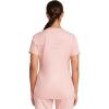 Cherokee Scrubs for Women Tuckable V-Neck O.R. Scrub Top with Chest Pocket,Soft Stretch,Easy Care Medical Uniform – WW657(Pink Essence)