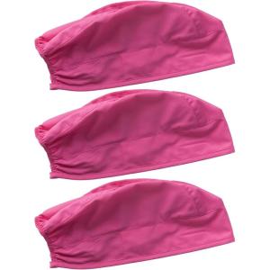 Cherokee Men and Women Scrub Cap with Adjustable Elastic Tie-Back Lightweight, Breathable No-Slip Unisex Surgical Cap – 2506(Shocking Pink – 3 Pack)