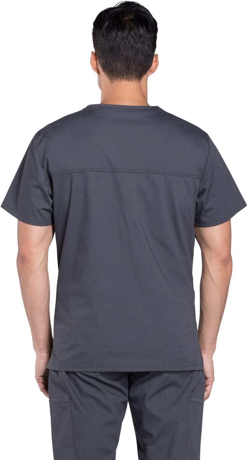 imageCherokee Scrubs for Men VNeck Top Workwear Professionals Soft Stretch WW675Pewter