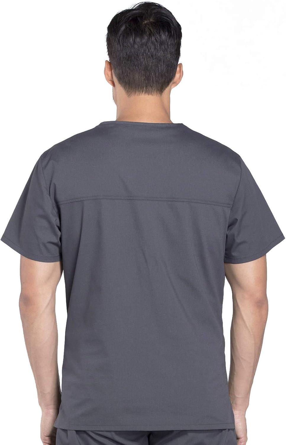 imageCherokee Scrubs for Men VNeck Top Workwear Professionals Soft Stretch WW675Pewter
