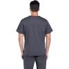 Cherokee Scrubs for Men V-Neck Top, Workwear Professionals Soft Stretch WW675(Pewter)