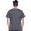 Cherokee Scrubs for Men V-Neck Top, Workwear Professionals Soft Stretch WW675(Pewter)