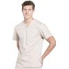 Cherokee Men’s V-Neck Top Traditional fit with 4 Pockets, Ultra Soft, Durable, Fade Resistant, 2-Way Stretch Fabric – WW695(Khaki)