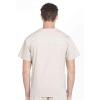 Cherokee Men’s V-Neck Top Traditional fit with 4 Pockets, Ultra Soft, Durable, Fade Resistant, 2-Way Stretch Fabric – WW695(Khaki)