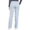 Cherokee Scrub Pant for Women Mid Rise Straight Leg Drawstring Bottom with 5 Pockets, Soft Stretchy & Durable Fabric – WW160(Grey)
