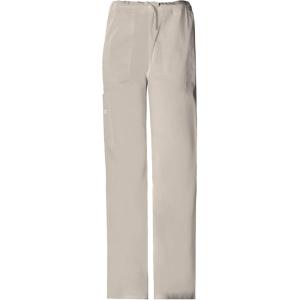 Cherokee Men & Women Scrubs Pant Workwear Core Stretch Drawstring Cargo 4043(Khaki)