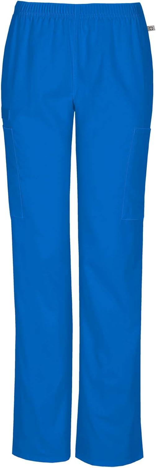 imageCherokee Womens Mid Rise Straight Leg Elastic Waist PantRoyal