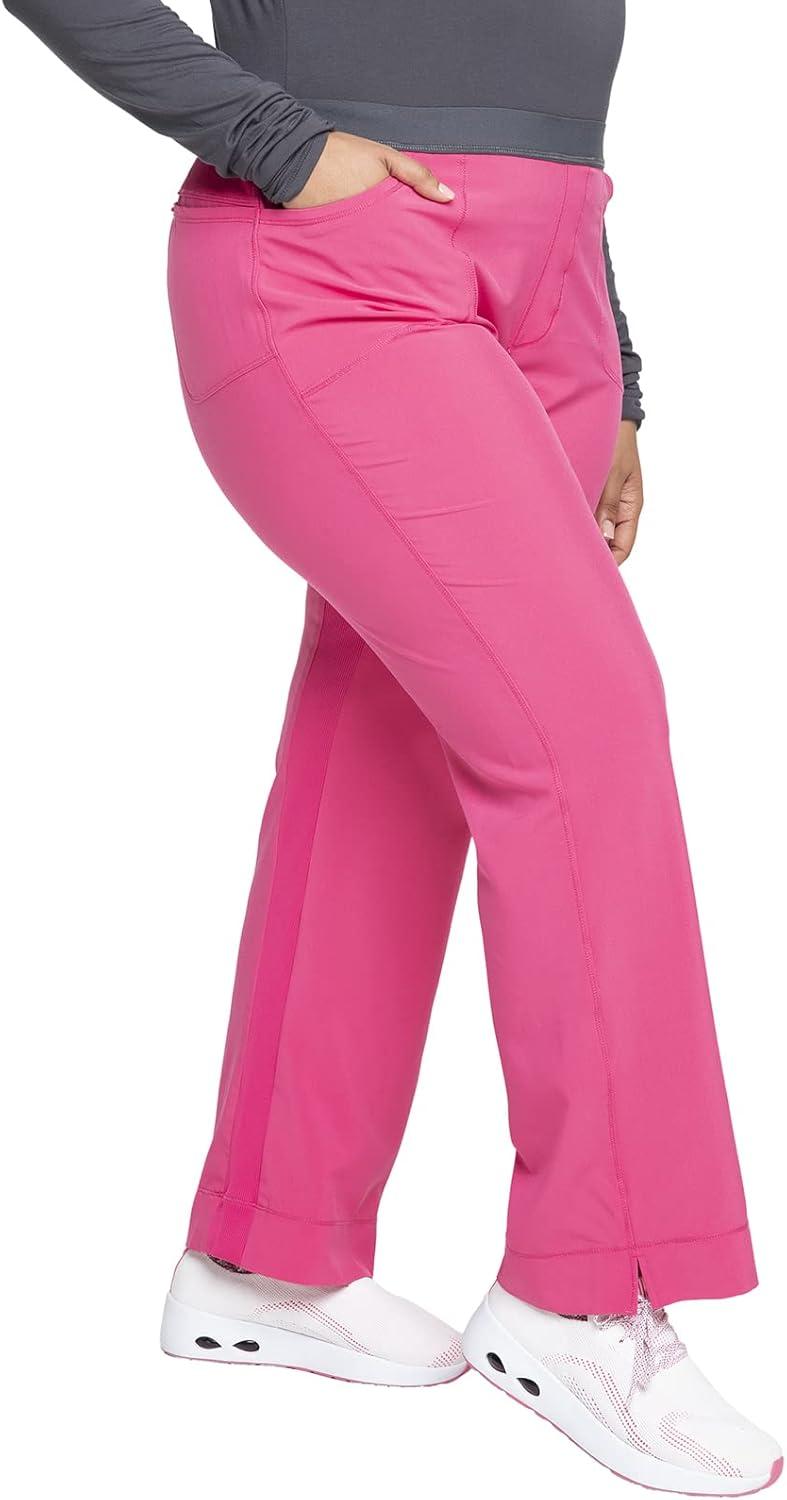 imageInfinity by Cherokee Women Scrubs Pant Low Rise Slim Pullon 1124ACarmine Pink