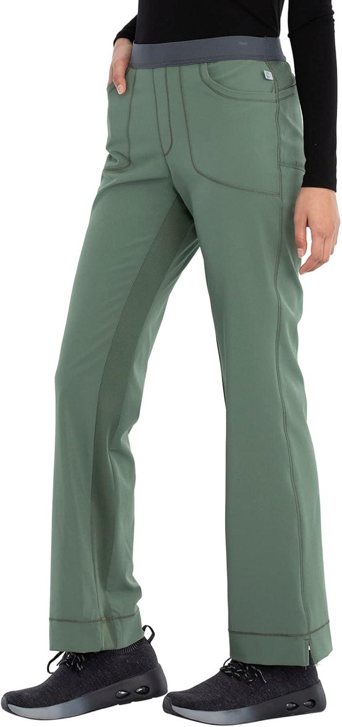 imageInfinity by Cherokee Women Scrubs Pant Low Rise Slim Pullon 1124AOlive