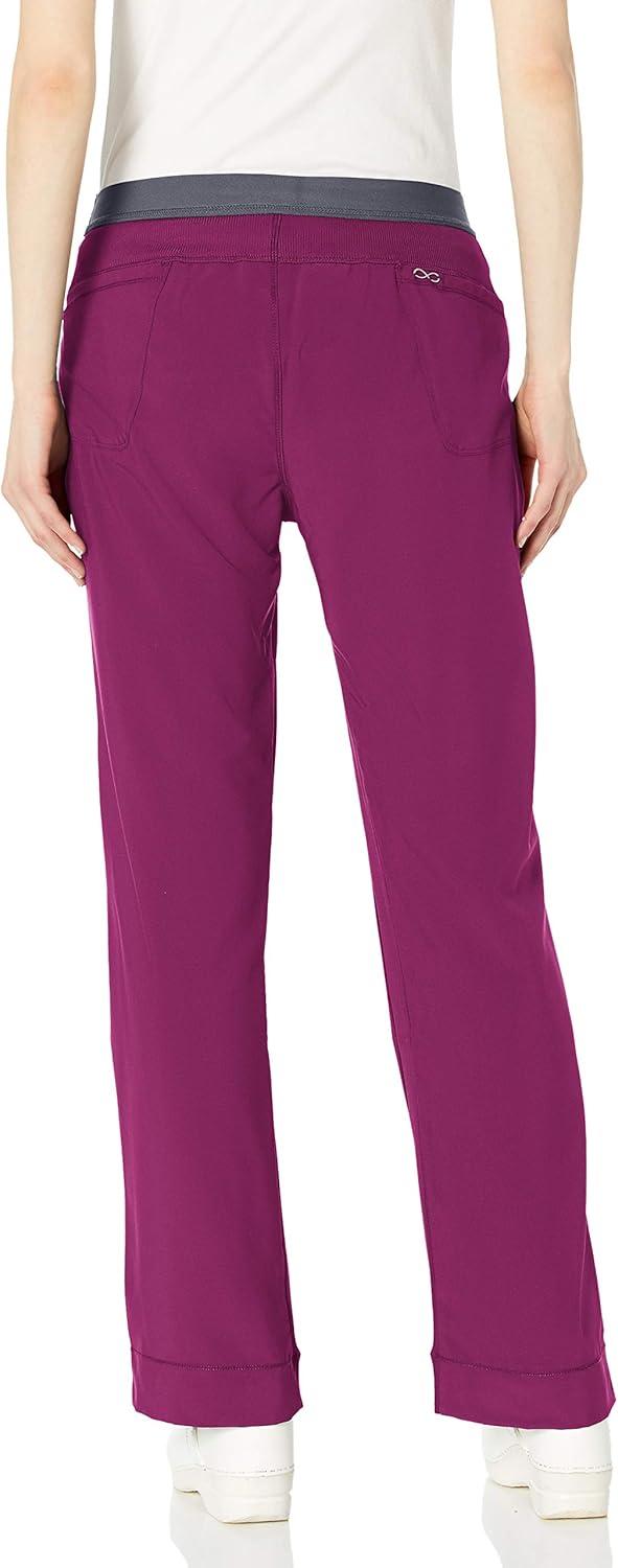 imageInfinity by Cherokee Women Scrubs Pant Low Rise Slim Pullon 1124AWine