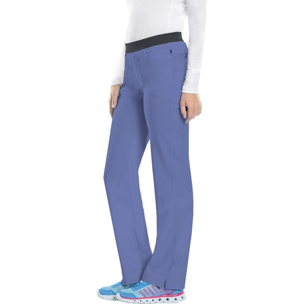 imageInfinity by Cherokee Women Scrubs Pant Low Rise Slim Pullon 1124ACiel