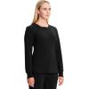 Cherokee Infinity Long Sleeve Scrubs for Women, 4-Way Stretch Performance Fabric – CK781A(Black)