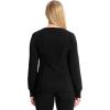 Cherokee Infinity Long Sleeve Scrubs for Women, 4-Way Stretch Performance Fabric – CK781A(Black)