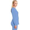 Cherokee Infinity Long Sleeve Scrubs for Women, 4-Way Stretch Performance Fabric – CK781A(Ciel)