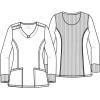 Cherokee Infinity Long Sleeve Scrubs for Women, 4-Way Stretch Performance Fabric – CK781A(Royal)
