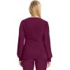 Cherokee Infinity Long Sleeve Scrubs for Women, 4-Way Stretch Performance Fabric – CK781A(Wine)