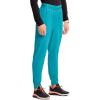 Cherokee Infinity Mens Mid Rise Jogger Scrub Pants Drawstring Waist, 4 Pockets, Zip Cargo Pocket, Rib-Knit Cuffs – IN204A(Aquaturque)
