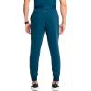 Cherokee Infinity Mens Mid Rise Jogger Scrub Pants Drawstring Waist, 4 Pockets, Zip Cargo Pocket, Rib-Knit Cuffs – IN204A(Caribbean Blue)