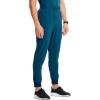 Cherokee Infinity Mens Mid Rise Jogger Scrub Pants Drawstring Waist, 4 Pockets, Zip Cargo Pocket, Rib-Knit Cuffs – IN204A(Caribbean Blue)